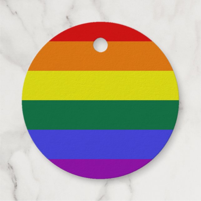 Pride LGBT Rainbow Geschenkanhänger (Rückseite)