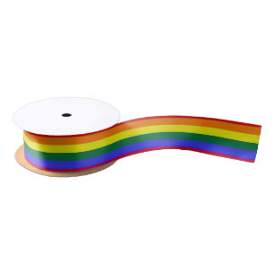 Pride LGBT Rainbow Ribbon Satinband