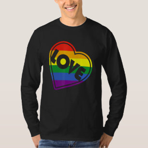 Pride LGBTQ Gay Equality - Liebe Herzrasen T-Shirt