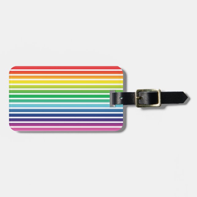 Pride lgbtq lgbt gepäckanhänger (Vorderseite horizontal)