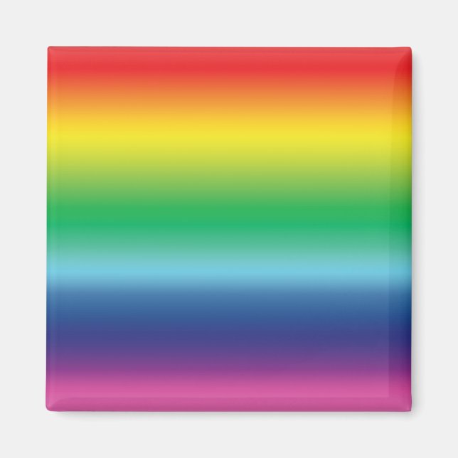 Pride lgbtq lgbt Regenbogenfarben Magnet (Vorne)