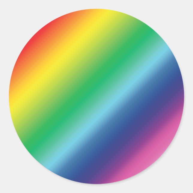 Pride lgbtq Lgbt Regenbogenfarben Muster Runder Aufkleber (Vorderseite)