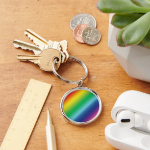 Pride lgbtq Lgbt Regenbogenfarben Muster Schlüsselanhänger