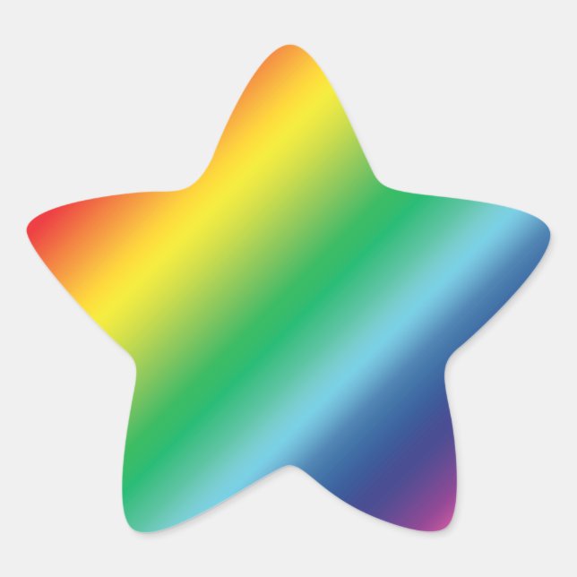Pride lgbtq Lgbt Regenbogenfarben Muster Stern-Aufkleber (Vorderseite)