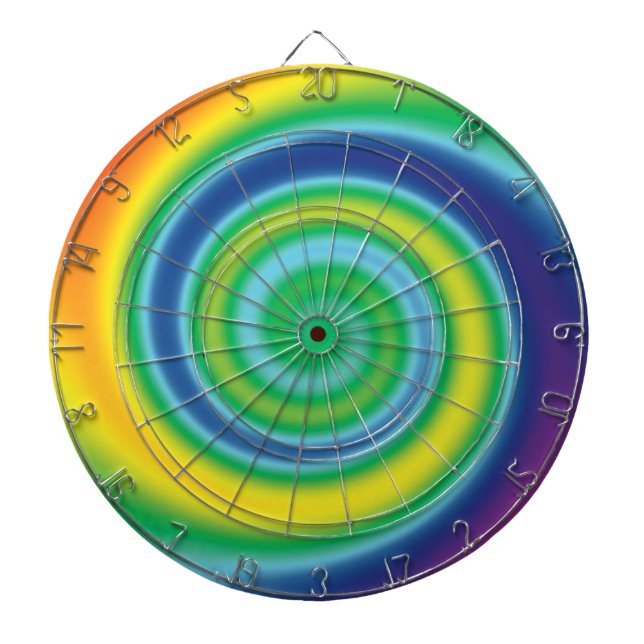 Pride lgbtq lgbt Regenbogenfarben wirbeln cool kra Dartscheibe (vorne)