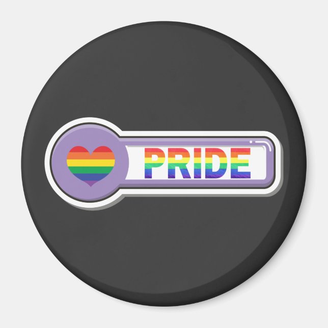 Pride LGBTQ+ Magnet (Vorne)