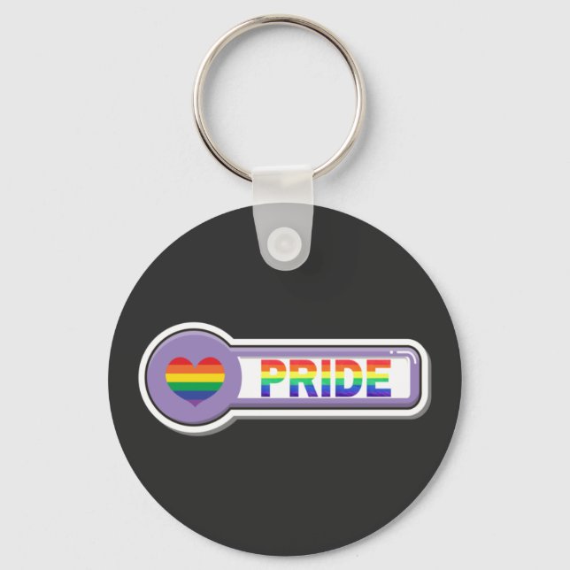 Pride LGBTQ+ Schlüsselanhänger (Vorderseite)