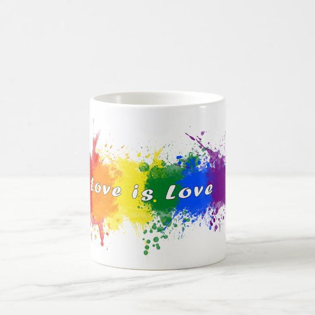 Pride LGBTQ Tasse, Liebe ist Liebe Kaffeetasse (Mittel)