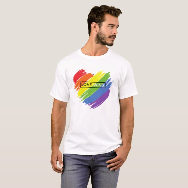 PRIDE LIEBE LGBTQ+ TSHIRT-COTTON TSHIRT (Vorne ganz)