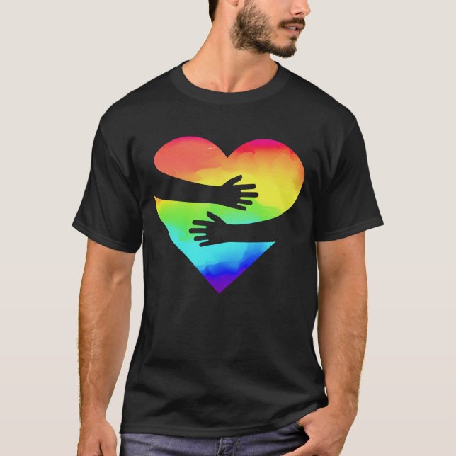 Pride love hugs T-Shirt (Vorderseite)