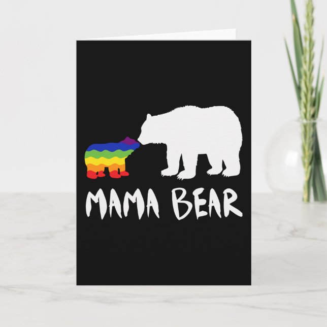 Pride Mama Bear Karte (Vorderseite)