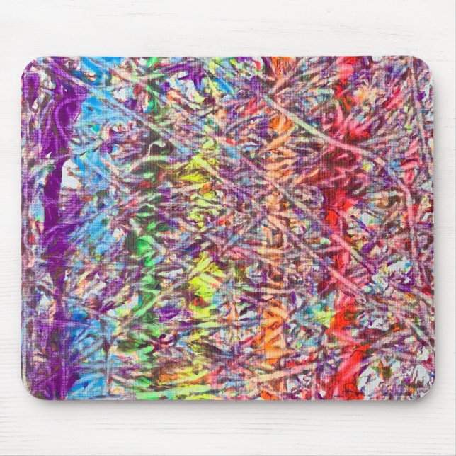 Pride Marmor Kunst Knopf Mousepad (Vorne)