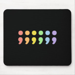 Pride Mental Health Semicolon Lgbtqia+ Lgbt Pastel Mousepad
