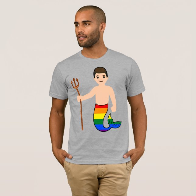 Pride Mer-Man T-Shirt (Vorne ganz)