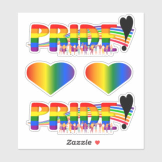 Pride mini collection (4) aufkleber