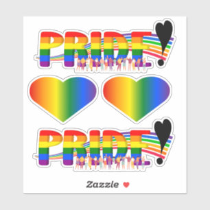 Pride mini collection (4) aufkleber
