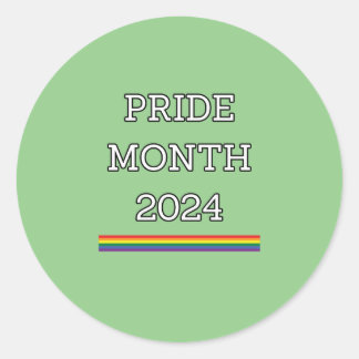 PRIDE MONAT 2024, lgbtq Runder Aufkleber