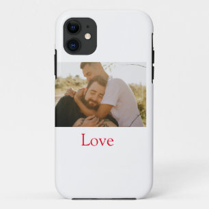 Pride Monat füge schwules Paar Foto Name Liebe LQB Case-Mate iPhone Hülle