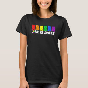 Pride Monat Gummibärchen LGBTQ Schwulen Stolz Rege T-Shirt