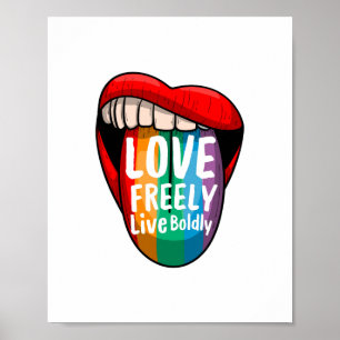 Pride-Monat Regenbogenposter – Gleichheit & Liebe Poster