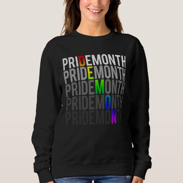 Pride Month Demon LGBT Gay Pride Month Transgender Sweatshirt (Vorderseite)