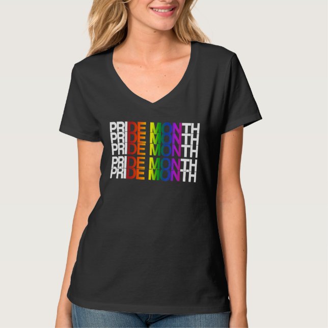 Pride Month Demon LGBT Gay Pride Month Transgender T-Shirt (Vorderseite)