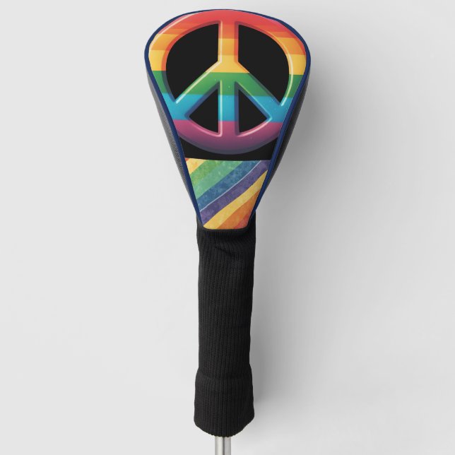 Pride Month  LGBT mit Regenbogen-Thema Golf Headcover (Vorderseite)