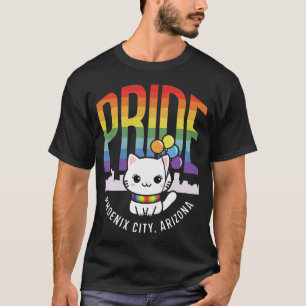 Pride Month Phoenix City Arizona USA Regenbogenfla T-Shirt