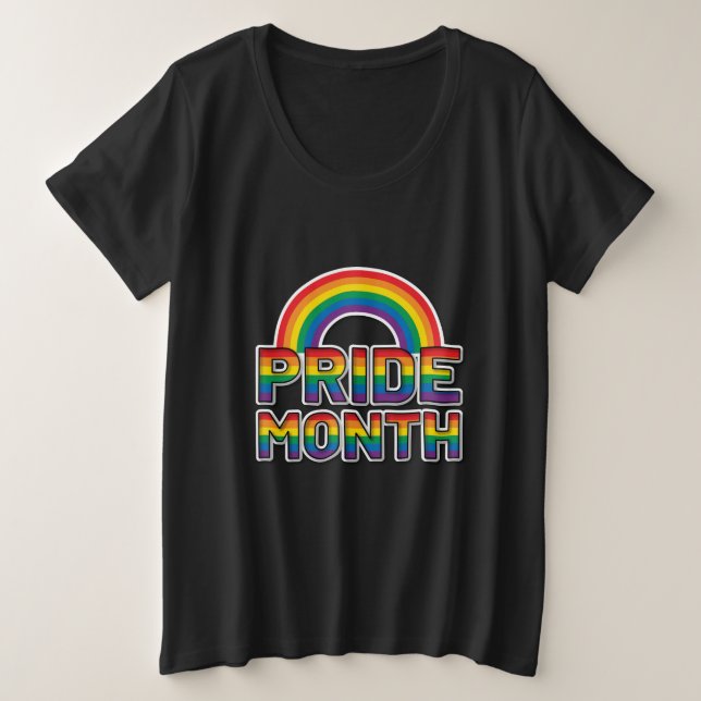 Pride Month Rainbow Womens Große Größe T-Shirt (Design vorne)
