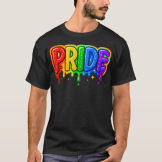 Pride Month Unterstützer Regenbogenflagge Lgbt T-Shirt