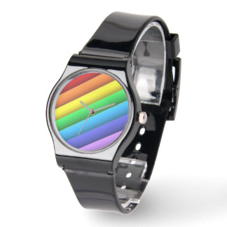 PRIDE O'Clock schwarze Unisex-Uhr Armbanduhr
