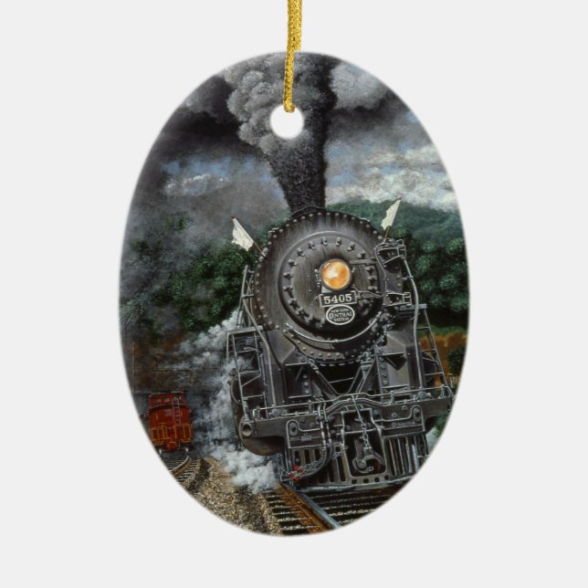"Pride of the Central" by Tom Rock Oval Ornament (Vorne)