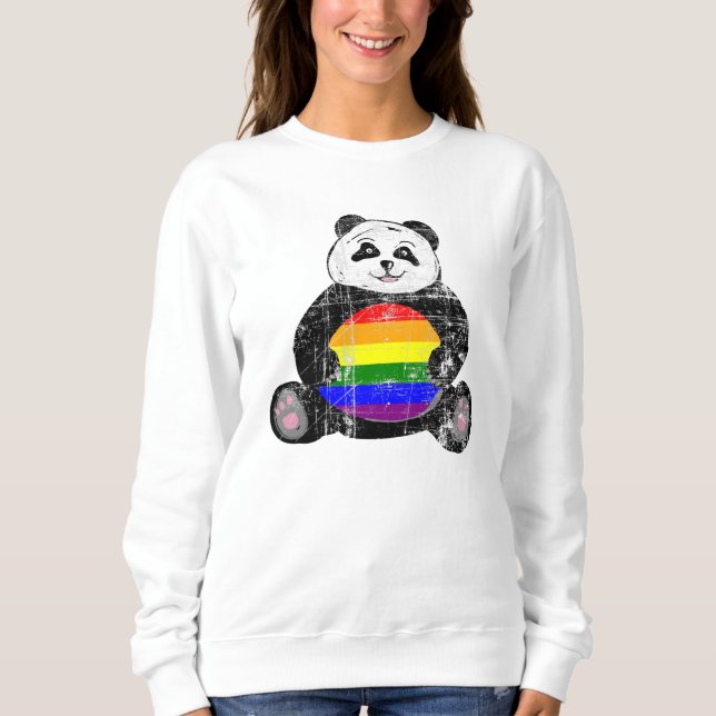 Pride Panda Sweatshirt (Vorderseite)