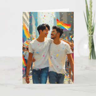 Pride-Parade-Feier Karte