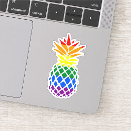 Pride Pineaple | Regenbogenflagge Aufkleber