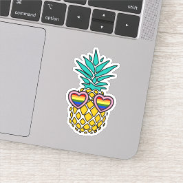 Pride Pineaple | Regenbogenflagge Sonnenbrille Aufkleber