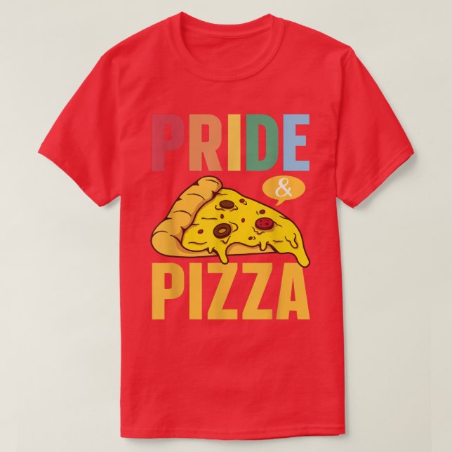 Pride & Pizza Lgbt Gay Pride Regenbogenflagge Lgbt T-Shirt (Design vorne)
