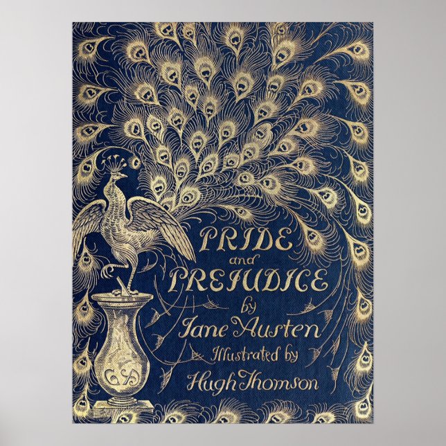 Pride & Prejudice Antique Cover Poster (Vorne)
