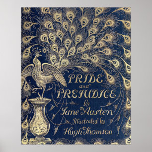 Pride & Prejudice Antique Cover Poster 16" x 20"