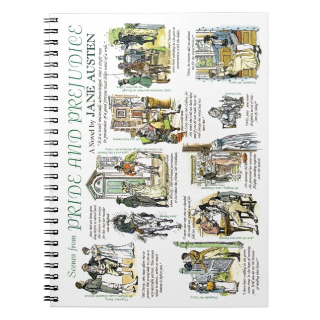 Pride & Prejudice-Notebook Notizblock (Vorderseite)