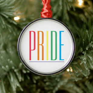 PRIDE Premium Round Ornament Aus Metall