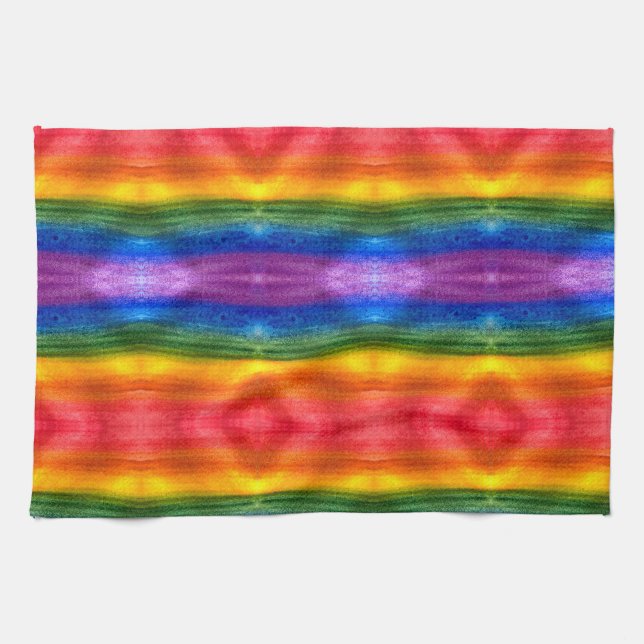 Pride Prism Art Geschirrtuch (Horizontal)