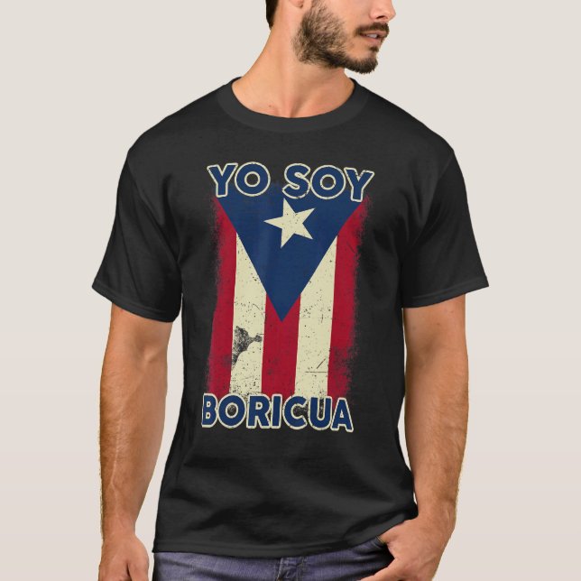 Pride Puerto Rico Yo Soy Boricua Puerto Rico T-Shirt (Vorderseite)