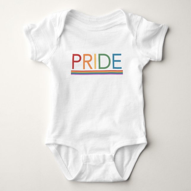 PRIDE Rainbow Baby Bodysuit Baby Strampler (Vorderseite)