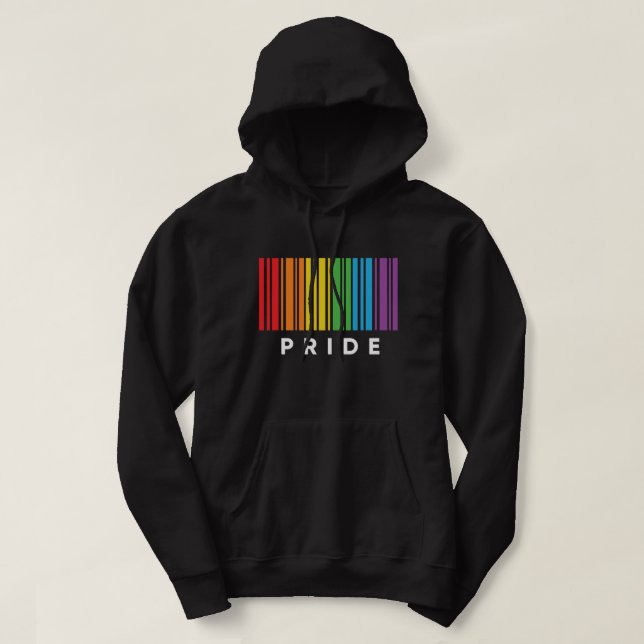 Pride Rainbow Barcode LGBTQIA+ T - Shirt (Design vorne)