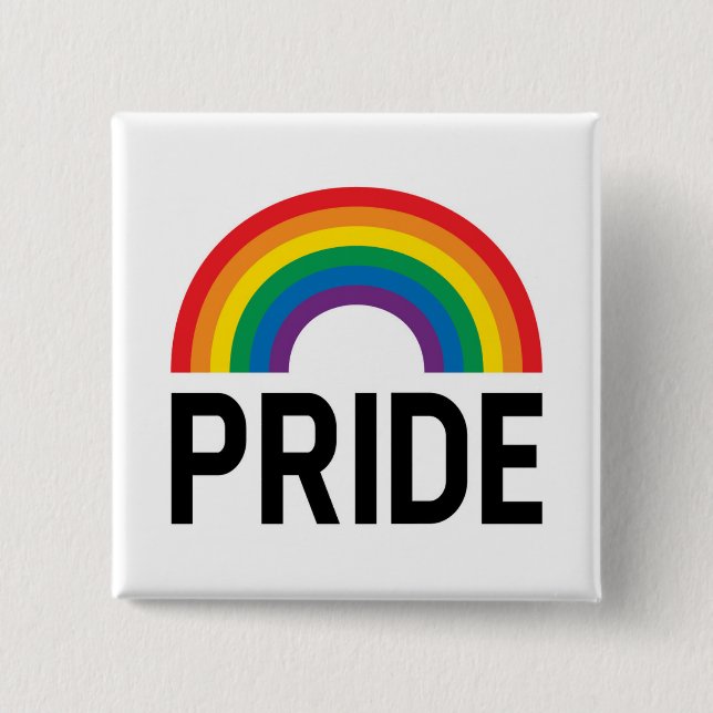 Pride Rainbow Button (Vorderseite)