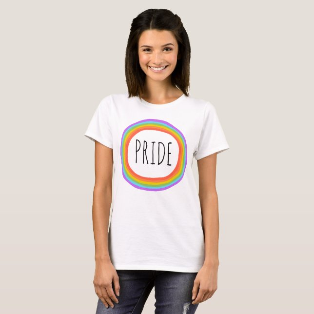 PRIDE Rainbow Circle T - Shirt (Vorne ganz)