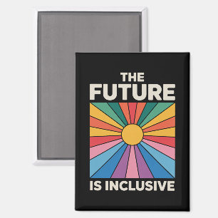 Pride Rainbow Die Zukunft ist inklusiver LGBTQ Magnet