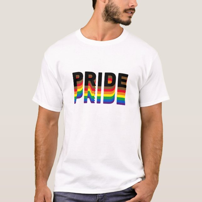Pride rainbow Diversity inklusive lgbt lgbtq gay T-Shirt (Vorderseite)