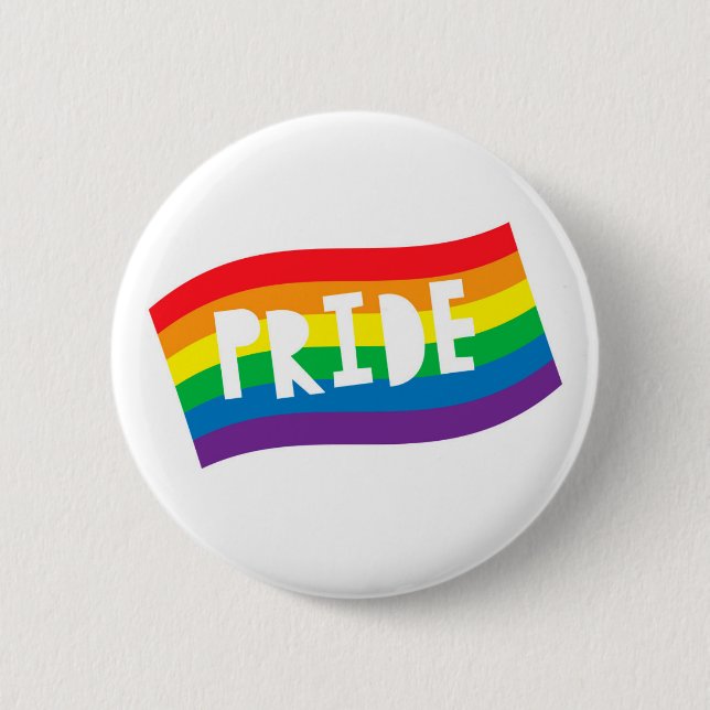 Pride Rainbow Flag Button (Vorderseite)